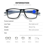 Anti-blue Light Reading Glasses Ultralight TR90 Sport Presbyopia Eyeglasses Women Men Far Sight Optical Eyewear Diopters To +4.0